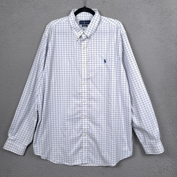 Polo Ralph Lauren Other - Polo Ralph Lauren Shirt Mens XXL White Performance Button Preppy Office Stretch